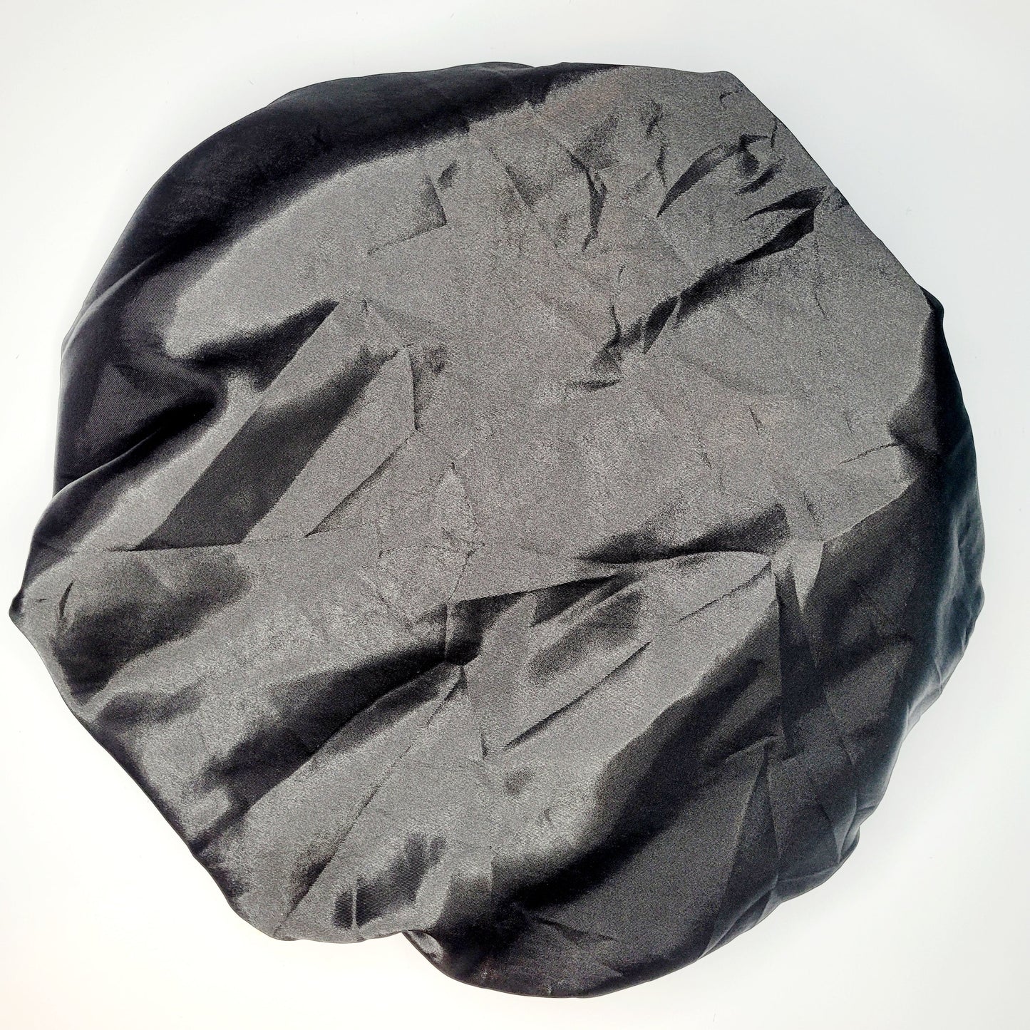 Satin Shower Cap: Double Layered, Waterproof, Adjustable, Reversible, Extra Large