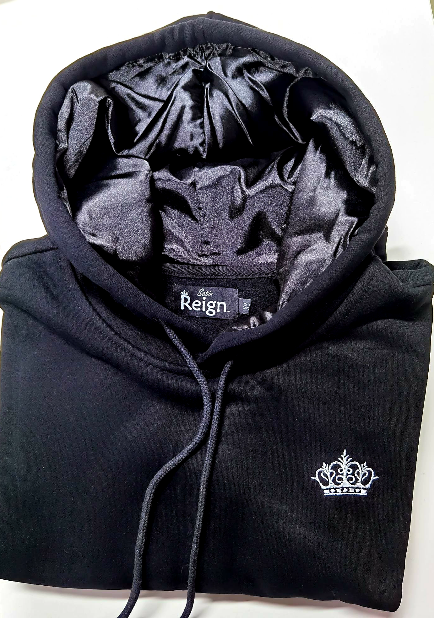 Satin Lined Hoodie; Premium Heavy Fleece