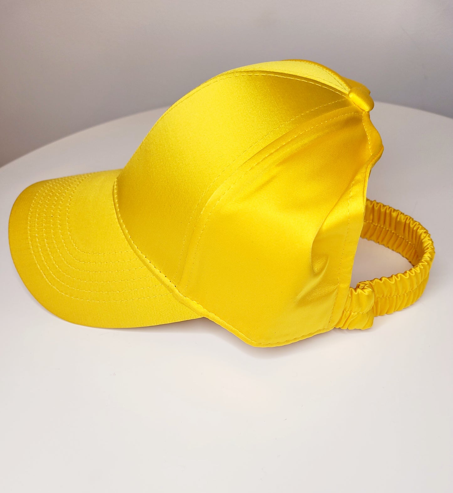 Satin Lined Ponytail Half Baseball Cap