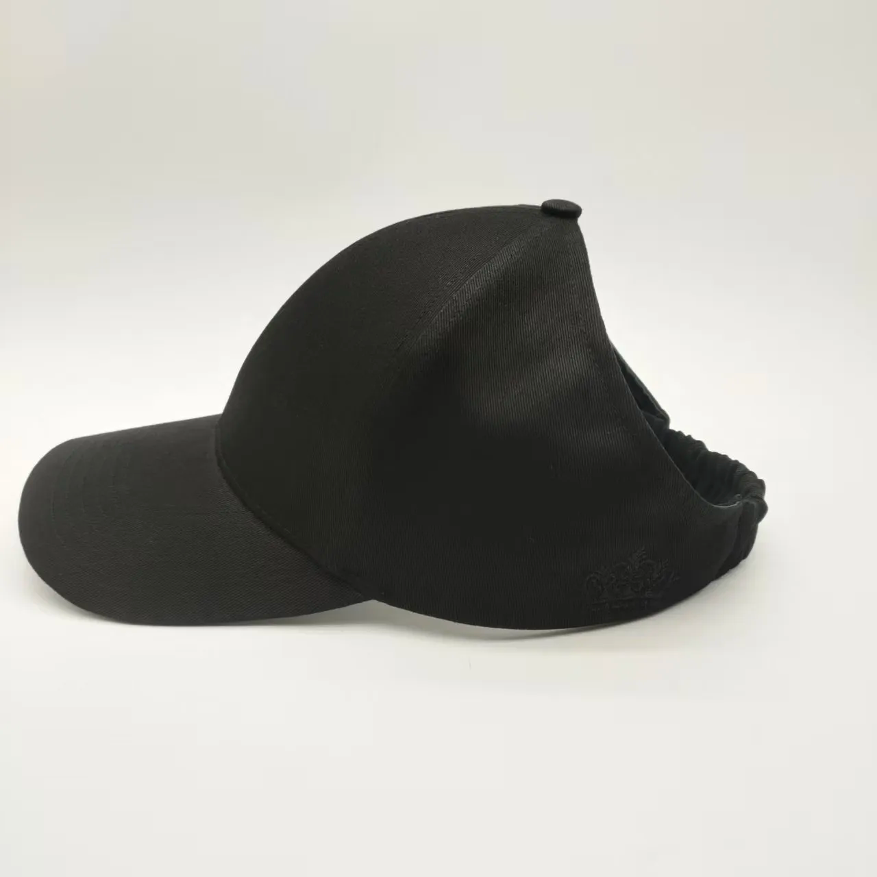 Satin Lined Ponytail Half Baseball Cap