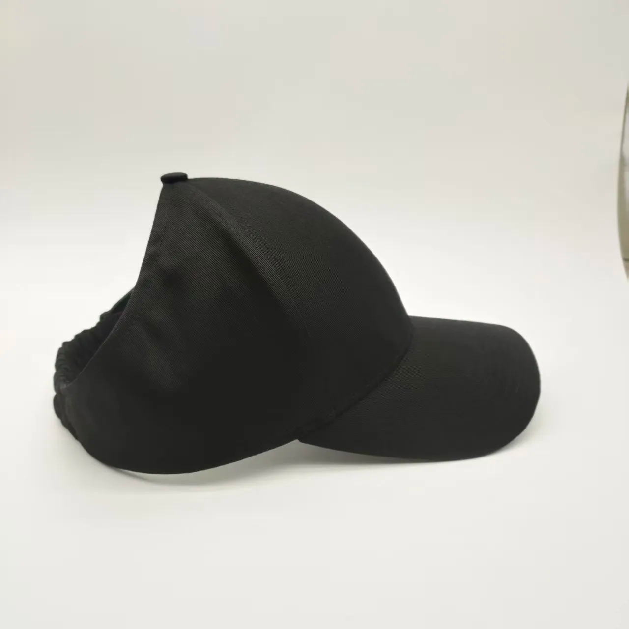 Satin Lined Ponytail Half Baseball Cap