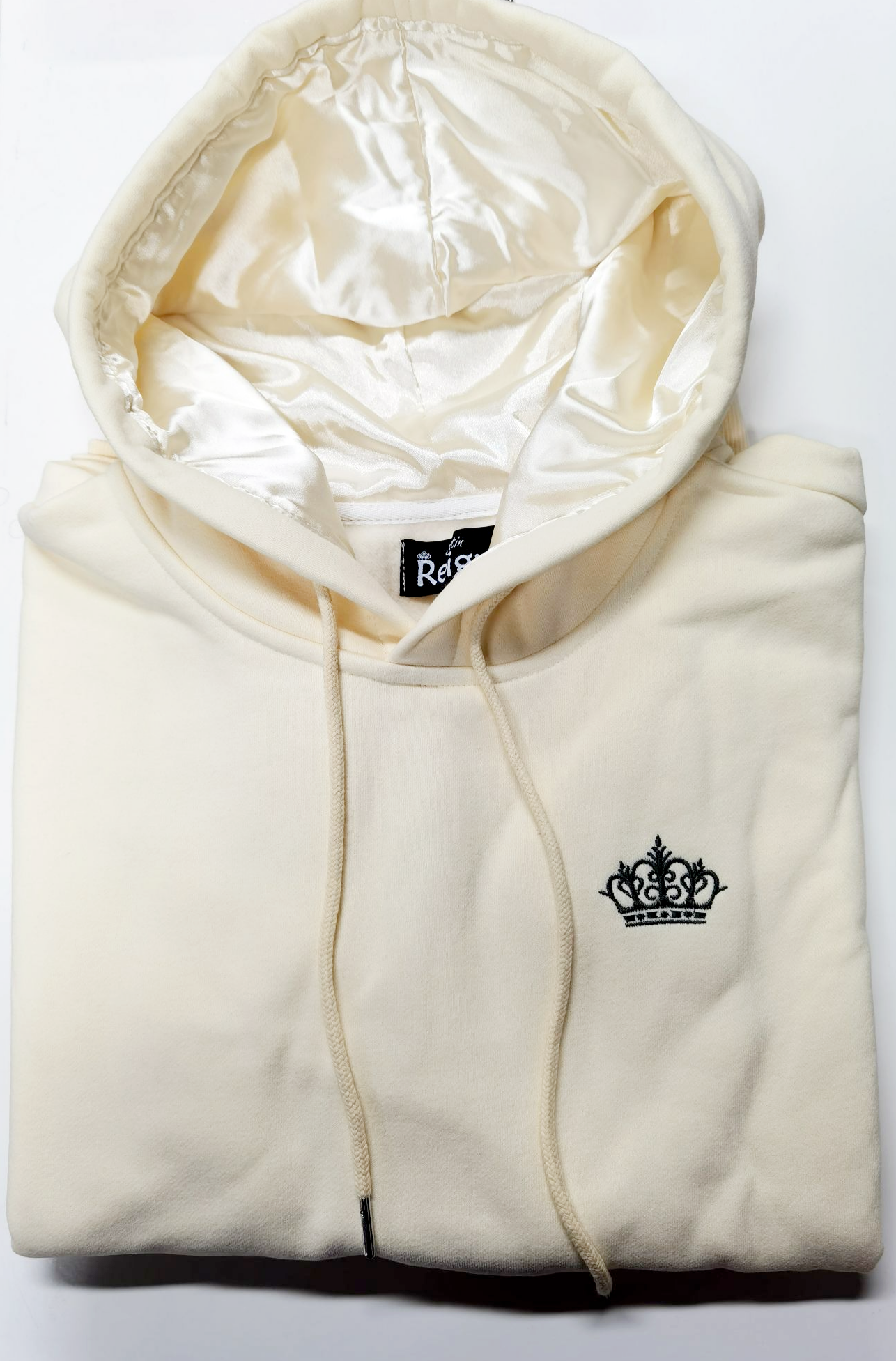 Satin Lined Hoodie; Premium Heavy Fleece